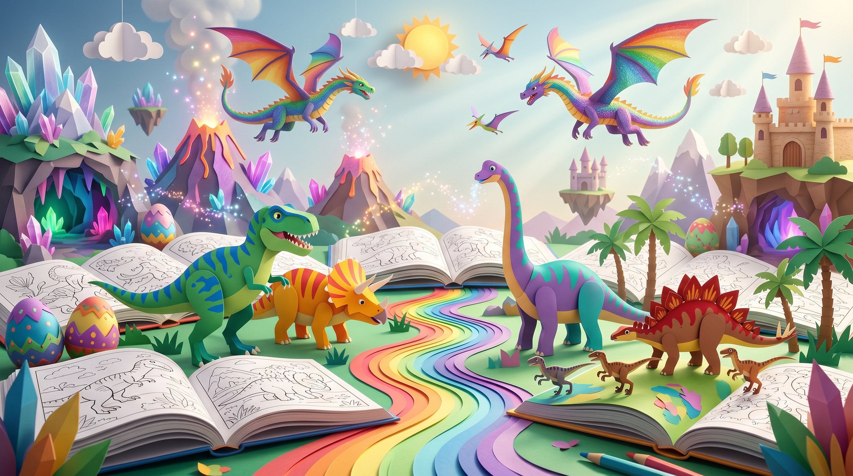 Dinosaur Land Coloring Book — coming soon